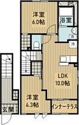 エレノア・エール 2LDKの間取図画像