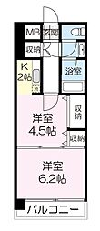 ロイヤルヒルズ泉中央2 2Kの間取図画像