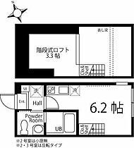 神奈川県横浜市神奈川区片倉1丁目（賃貸アパート1R・1階・16.56㎡） その2