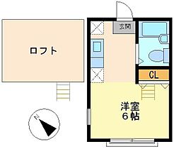 神奈川県横浜市神奈川区栗田谷（賃貸アパート1R・2階・14.49㎡） その2