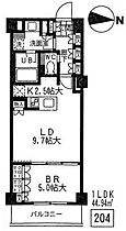 神奈川県横浜市中区本牧緑ケ丘（賃貸マンション1LDK・2階・44.94㎡） その2