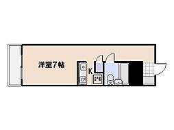 ワイズビル 1Kの間取図画像