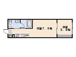 エストレビータ 1DKの間取図画像