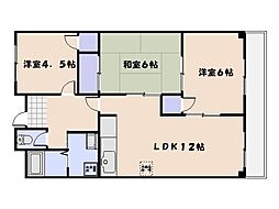 パールハイツスミダ 3LDKの間取図画像