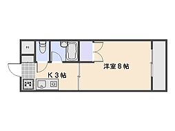 パティシェールヨシカワ2 1Kの間取図画像