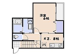 MDC五日市六丁目I 1Kの間取図画像