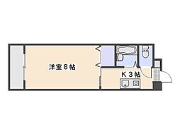 田中興産11ビル 1Kの間取図画像