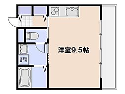 DolceCentro ワンルームの間取図画像