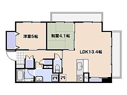アルル五日市駅前 2LDKの間取図画像