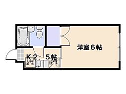 BM-8ビル 1Kの間取図画像