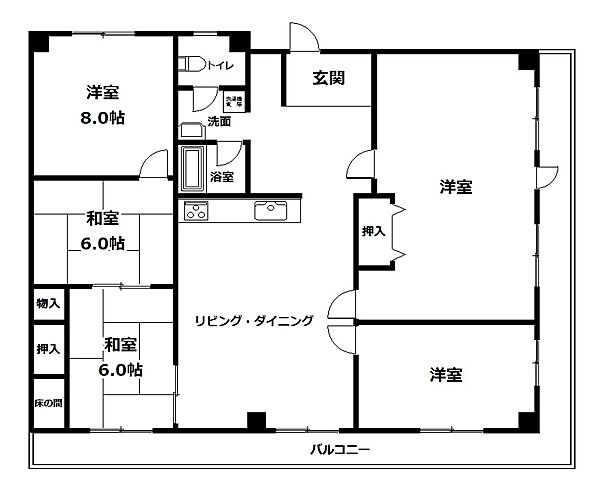 間取りを拡大表示