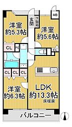 間取図画像 3LDK