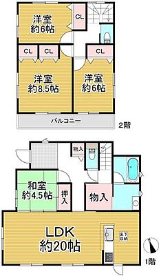 間取り 大和郡山市矢田山町　戸建