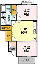 間取図画像 2LDK