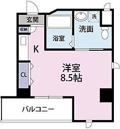 ソニックマンション 1Kの間取図画像