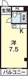 ドルフ日野 ワンルームの間取図画像