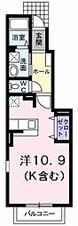 フレンドリーハープ大林 ワンルームの間取図画像