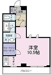 ベルディオ 1Kの間取図画像