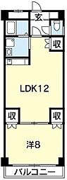 グランディール 1LDKの間取図画像