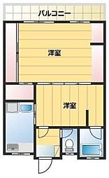 ファミール南庄町 1DKの間取図画像