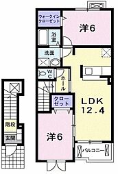 ヴィオラ 2LDKの間取図画像