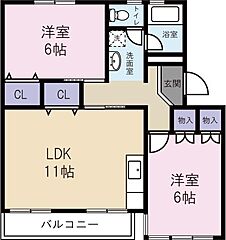 物件の間取り