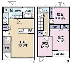 グラン・エスポワール 3LDKの間取図画像