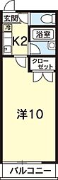 シャトル10th 1Kの間取図画像