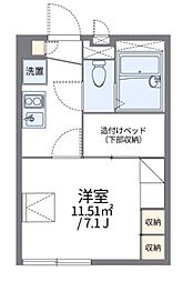 レオパレスHvala 1Kの間取図画像