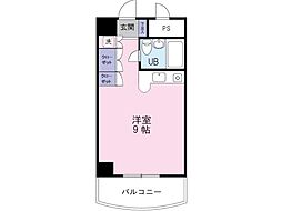 ハヤシビル ワンルームの間取図画像
