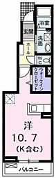 コーポソレイユ 1Kの間取図画像