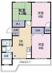 ひろせビル 3DKの間取図画像