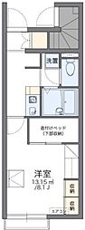 レオパレス若宮 1Kの間取図画像