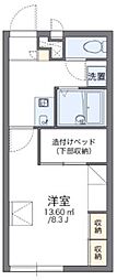 レオパレスSAITA 1Kの間取図画像