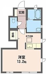 シャーメゾンパンジー 1Kの間取図画像