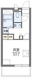レオパレス徳島 1Kの間取図画像