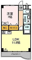 プレタ21 1LDKの間取図画像