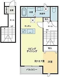 マビックエアー ワンルームの間取図画像