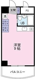 ハヤシビル ワンルームの間取図画像