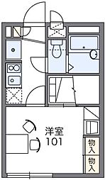 レオパレスオルペミ 1Kの間取図画像