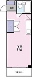 ロゼファスト佐古 ワンルームの間取図画像