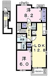 TJハウス 2LDKの間取図画像