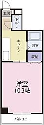 メゾン南昭和 1Kの間取図画像