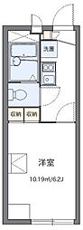 レオパレスメルベーユ昭和 1Kの間取図画像