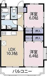 間取図画像 2LDK