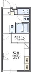 レオパレス松茂 1Kの間取図画像