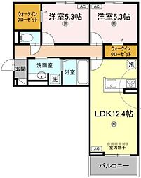 間取図画像 2LDK