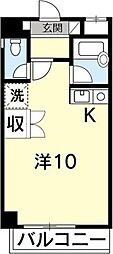 カーサ・ドマーニ佐古 ワンルームの間取図画像