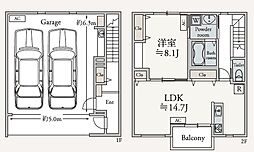 Pacifica Shonan A棟 1LDKの間取図画像