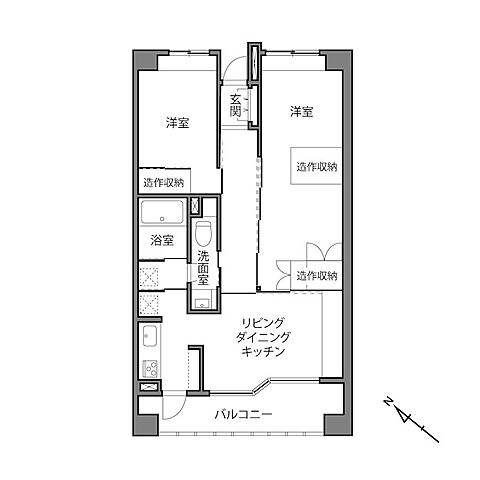 間取り 落合シティタワー 4階/-